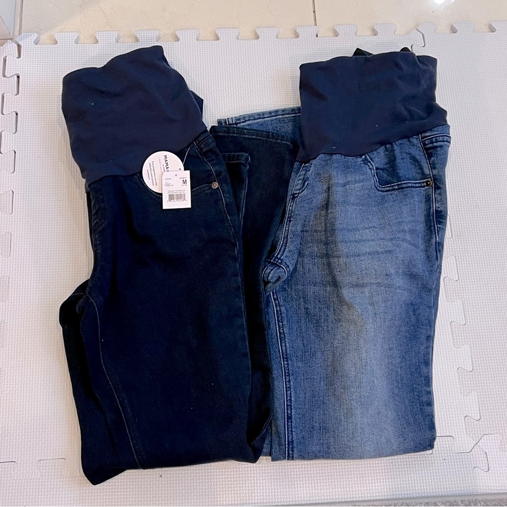 Pair of NWT/NWOT Mama Prima Post Pregnancy Skinny Denim Jeans Size Medium